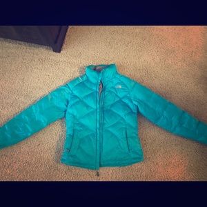 Aqua Blue North Face Coat